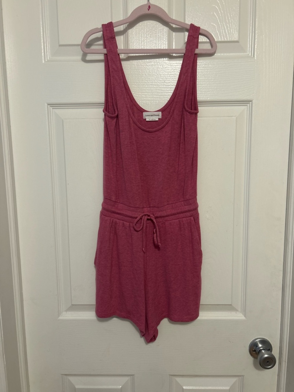 Lovers + Friends Pink Sleeveless Tank Romper - Picture 2 of 6